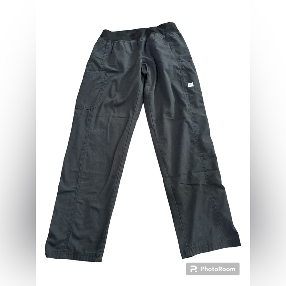 Butter Soft Scrub Pants‎ Womens Pull On Elastic Waist Size XS Black